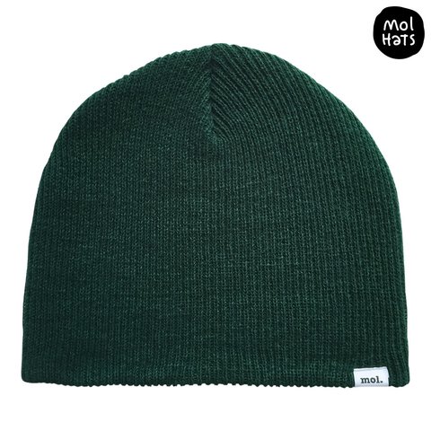 Gorro de Lana (Beanie) Liso Grueso Doble Medio Nº3