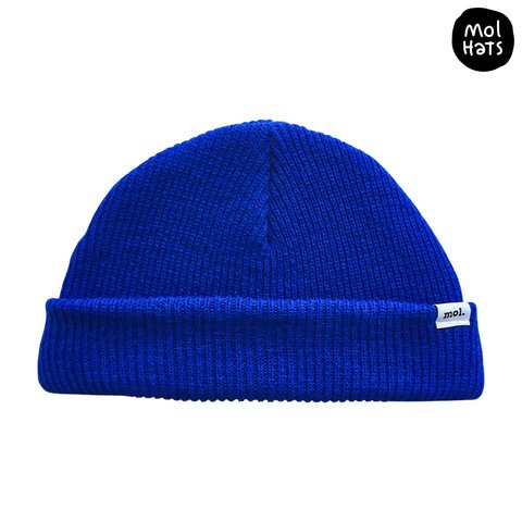 Gorro de Lana (Beanie) Liso Grueso Doble Medio Nº3