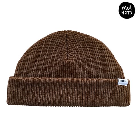 Gorro de Lana (Beanie) Liso Grueso Doble Medio Nº3