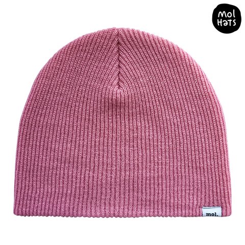 Gorro de Lana (Beanie) Liso Grueso Doble Medio Nº3