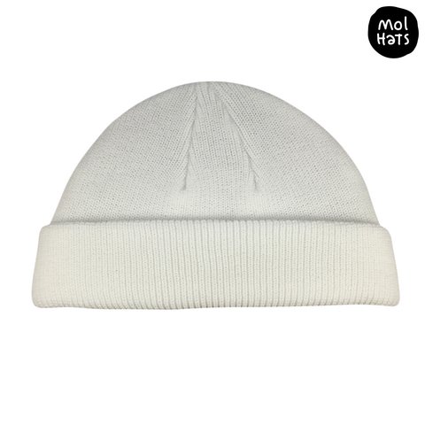 Gorro de Lana (Beanie) Liso Grueso Doble Largo Nº4