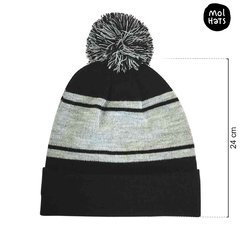 Gorro de Lana (Beanie) Franja con Pompón - comprar online