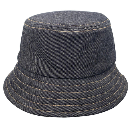Sombrero tipo Piluso / Bucket / Pescador 100% Algodón Denim Jean