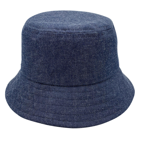 Sombrero tipo Piluso / Bucket / Pescador 100% Algodón Denim Jean