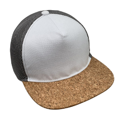 Gorra Snapback Visera Cuerina Texturada/ Snap Trucker Visera Corcho en internet