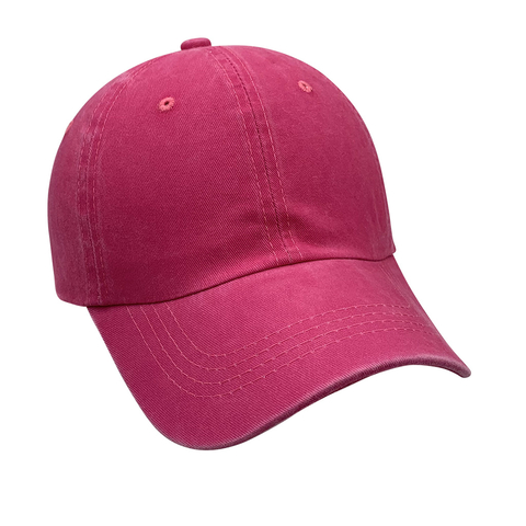 Gorra Clásica de Denim Lavado (tipo Gastado) 1 Color Pleno