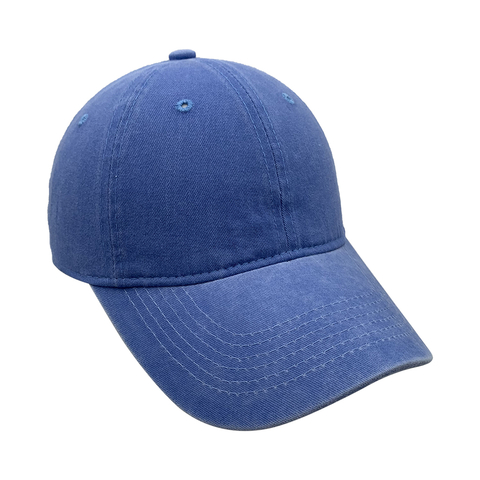 Gorra Clásica de Denim Lavado (tipo Gastado) 1 Color Pleno