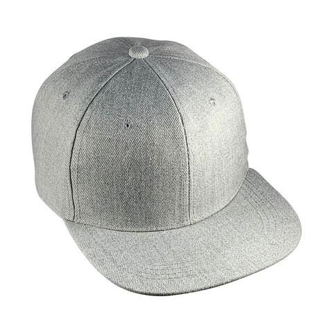 Gorra Snapback Gris Melange Texturado