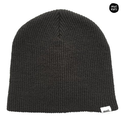 Gorro de Lana (Beanie) Liso Grueso Doble Medio Nº3