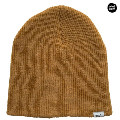 Gorro de Lana (Beanie) Liso Grueso Doble Medio Nº3