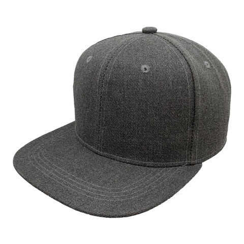 Gorra Snapback Gris Melange Texturado