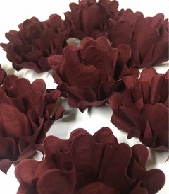 Image of Fabric Flower for Wedding Sweets Nádia (30 pieces)