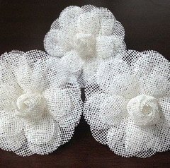Napkin Holder for Weddings Flower in Ecomesh (10 pieces)