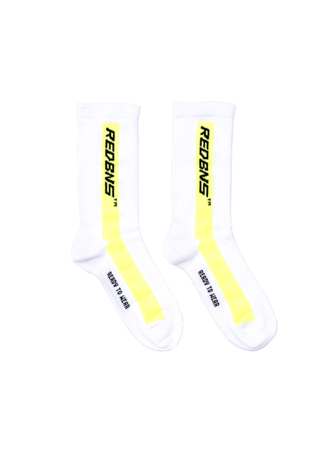 NEON YELLOW STRIPE SOCK