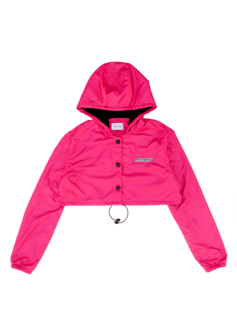 FUCSIA RAINING CROPPED JACKET