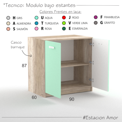 Modulo bajo estantes - Comprar en Estacion Amor