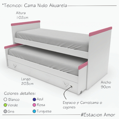 Cama Nido Akuarela - comprar online