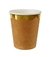 VASOS KRAFT CON BORDE EN ONDAS DORADO