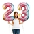 Globo número RAINBOW del 0 al 9 PASTEL 32" / 80 CM - comprar online