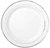 PLATO FUENTE PLASTICO CON BORDE PLATA