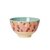 Bowl de melamina dos tonos, coral con pintas