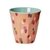 VASO MELAMINA TWO TONE, DISEÑO CORAL CON PINTAS Y AQCUA POR DENTRO