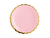 PLATOS COMBINADOS EN TONOS PASTELES CON BORDE DORADO 7" (18 cm aprox) - comprar online