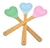 CUCHARA DE CORAZON de silicona con Base de madera - comprar online