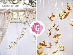 Grullas Doradas de Origami para Souvenir - tienda online