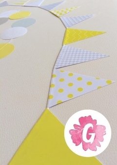 Mini Banderines con trama - Guinda Decoración