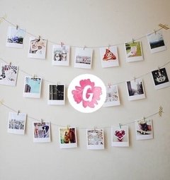Guirnalda Banderin de 12 Fotos Polaroid