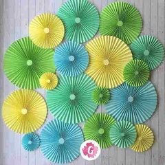 Pack 18 Rosetas Papel Decoracion Fiesta Cumpleaños Comunion en internet