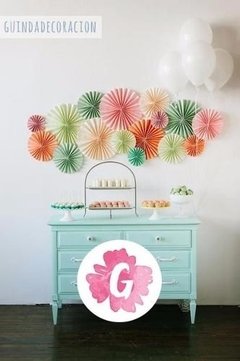 Pack 18 Rosetas Papel Decoracion Fiesta Cumpleaños Comunion en internet