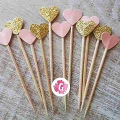 Toppers Pinchos Corazones, estrellas o Banderitas para Cupcakes en internet