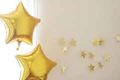 Globo Metalizado de Estrella Dorada 18 Pulgadas
