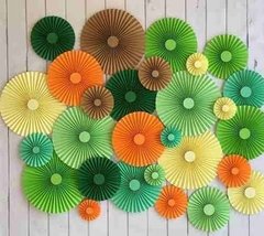 Pack 10 Rosetas en cartulina combinadas con dorado o plateado - comprar online