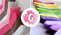 Pack 4 Pompones De Papel Seda de 15 cm