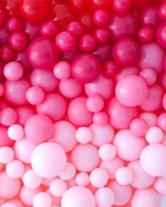 Pack 10 Globos Opacos De 10cm Rosa Dorado Y Blancos - comprar online
