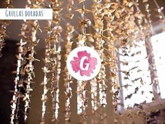 Grullas Doradas de Origami para Souvenir - Guinda Decoración