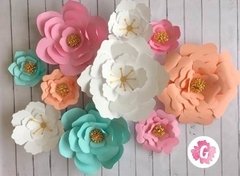 Flores de papel de 35 a 25 cm