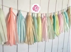 Borlas De Flecos (20) De Papel Cola De Globos O Guirnalda - Guinda Decoración