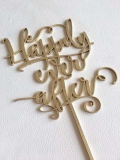 Cake topper de madera para tortas con frases - Guinda Decoración