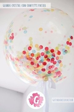 Globos Transparentes con Confetti dentro