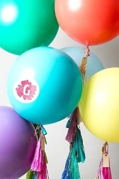 Globos Gigantes Con Cola De Flecos - tienda online