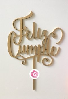 Cake topper de madera para tortas con frases - comprar online