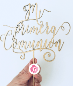 Cake topper de madera para tortas con frases - comprar online