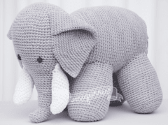 Muñeco tejido de apego - Elefante amigurumi - comprar online