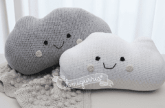 Deco tejida - Almohadón Nube tejido al crochet amigurumi - comprar online
