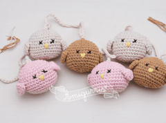 Deco tejida - Guirnalda pajarito amigurumi en internet