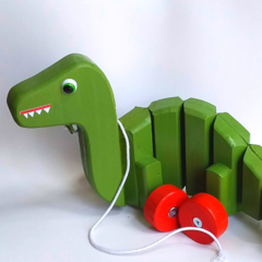 Brinquedo Educativo Dinossauro Animais em Madeira Pedagógico na internet